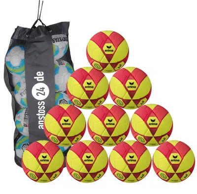 Produktbild von Ballset erima Hallenball - Hybrid Indoor v25 Trainingsball inkl. Ballsack 10 Bälle 4