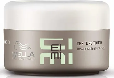 A product shot of a hair styling product container.
