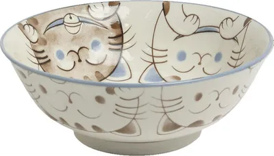 Produktbild von Tokio Japan Design Katzen Schalen Kawaii Cat Tayo Schüssel Blue