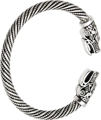 Immagine prodotto di Bracciale Nordic Viking Wolves Punk FENRIR
