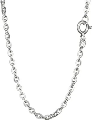 Produktbild von Ankerkette 925 Silber 45cm Halskette flachgewalzt 2,3mm breit Damen Silberkette
