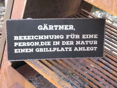 Produktbild von Shabby Chic Metallspruchschild "Gärtner"