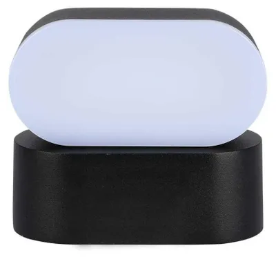 Obrázok produktu pre Vonkajšia LED nástenná svietidlo VT-816, čierna, 6 W, teplá biela, 722 lm, hliník, rozmery: 5 x 11,5 x 10 cm, IP65, V-TAC