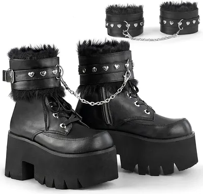 Produktbild von ASHES-57 Damen Boots von DemoniaCult, Schwarz  , EU 37, US 7