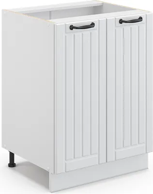 Produktbild von Küchenunterschrank Vicco Fame-Line Weiß Landhaus 60 cm ohne Arbeitsplatte, Model 36010