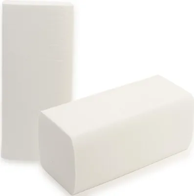 Produktbild von 4000x Papierhandtuch Falthandtuch 25x23cm, 2 lagig, hochweiß, geprägt