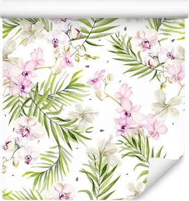 Obrázek produktu pro 10m VLIES TAPETE role květiny orchideje palmy exotické XXL
