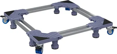 Zdjęcie produktu dla vidaXL Cokół pralki szary 67 x 67 x 12 cm stal nierdzewna