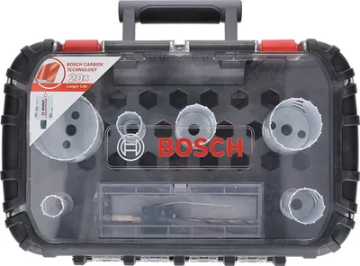 Produktbild von Lochsägen-Set 8-tlg.22-68mm Schnitt-T.60mm Carbide BOSCH