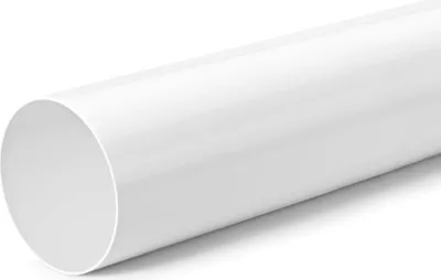 A white pipe on a white background.