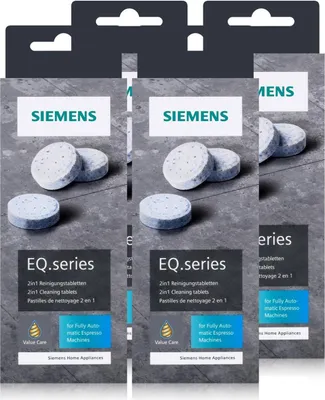 Produktbild von Siemens EQ.series Reinigungstabletten 22g TZ80001A - Für bestes Aroma (4er Pack)