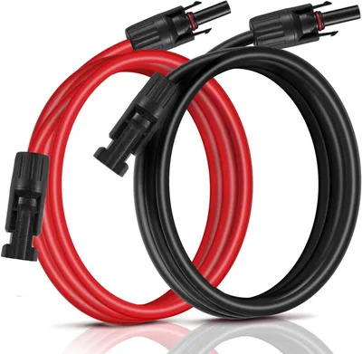 Produktbild von 1 Paar of 3 Meter Verlängerungskabel MC4 Stecker Solarkabel 6mm² inkl. beidseitig Solarstecker für Solarmodule oder Solar Laderegler