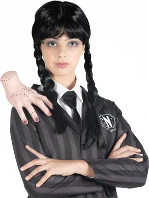Produktbild von Ciao- Wednesday Addams Wig Official Wednesday with Braids and Bangs
