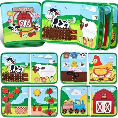 Zdjęcie produktu dla Busy board filcowa tablica edukacyjna montessori dla dzieci 2 3 lata
