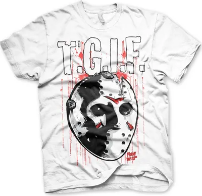 Immagine prodotto di Friday The 13th - Maglietta T.G.I.F. - Grande - Bianco