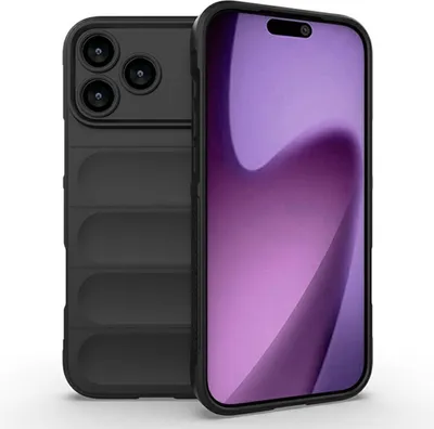 Produktbild von iPhone 17 Pro Hülle - Coverup Hands-On Rugged Back Cover - Schwarz