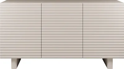 Produktbild von 3-türige Kommode aus MDF - Beige - LUDIMA