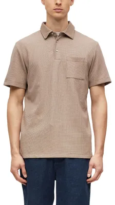 Produktbild von s.Oliver Herren Polo-Shirt – Regular Fit, strukturiert, Polokragen – Brown