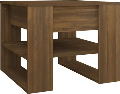 Obrázek produktu pro vidaXL Konferenční stolek hnědý dubový vzhled 55,5x55x45 cm materiál na bázi dřeva