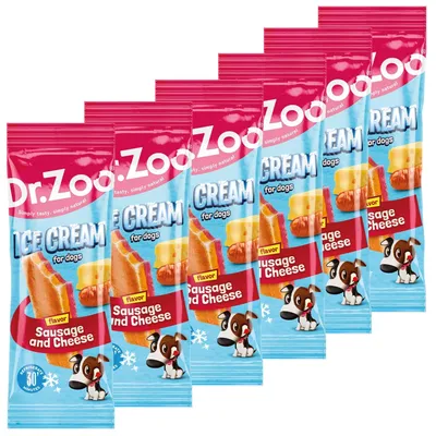 Produktbild von HELADO Hunde-Kau-Eis mit Schinken & Käse Geschmack - 6 Stück