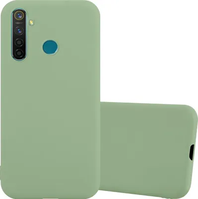 Produktbild von Cadorabo Hülle für Realme 5 PRO / Realme Q Schutzhülle in Grün Handyhülle TPU Silikon Etui Case Cover
