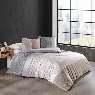 Produktbild von Traumschlaf Bettwäsche Calina brown 135x200 cm + 80x80 cm
