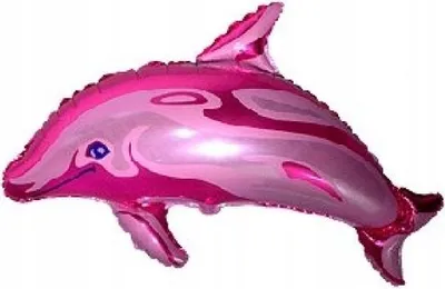 Produktbild von 24" FX-Folienballon - "Großer Delphin" (pink)