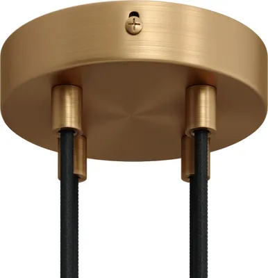 Image de Kit Creative-Cables pour rosace cylindrique en métal à 4 trous - Cylindrique, bronze satiné