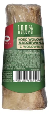 Zdjęcie produktu dla Maced 100% Natura Kość Nadziewana Wołowiną 150g Naturalny Przysmak dla Psa