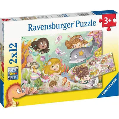 Obrázek produktu pro Kinderpuzzle Kleine Feen und Meerjungfrauen (2x 12 Teile) - Ravensburger 05663 - (Spielwaren / Puzzle)