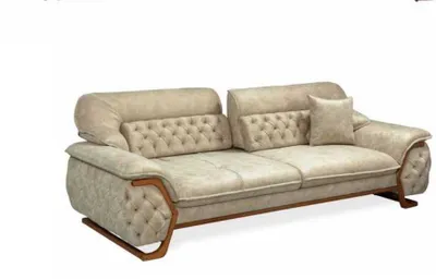 Immagine prodotto di Divano Chesterfield con schienale regolabile a tre posti, divano
