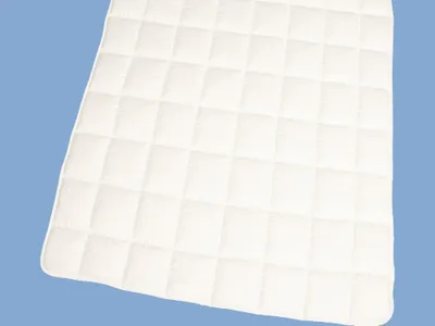 Produktbild von Matratzenauflage 90x200 Schurwolle Topper Unterbett Baumwolle weiß