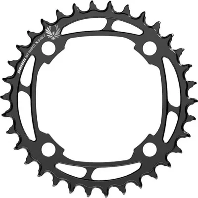 Productafbeelding van SRAM kettingblad X-Sync Eagle 34T / 0 mm / staal / zwart - 0 mm, zwart