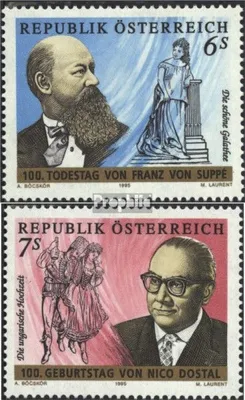 Produktbild von Briefmarken Österreich 1995 Mi 2167-2168 (kompl.Ausg.) gestempelt Komponisten