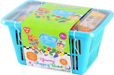 Image de Panier d'achat Play Jouet Set d'aliments - 23 pièces - Multicolor