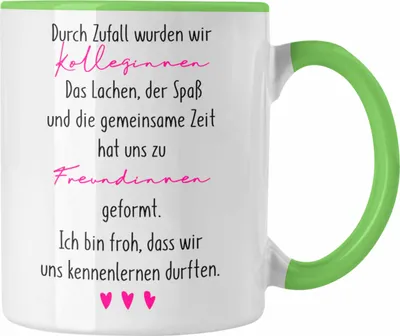 Produktbild von Trendation - Kollegin Tasse Geschenk Beste Arbeitskollegin Geschenkidee Abschied Abschiedsgeschenk Kolleginnen (Grün)