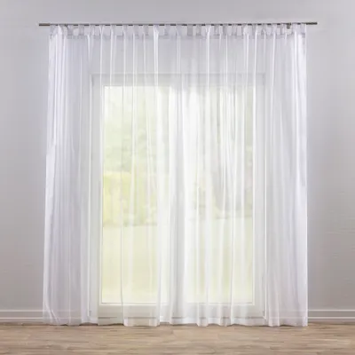 Produktbild von Dekoria Gardine mit Schlaufen, weiß, 100 x 100 cm