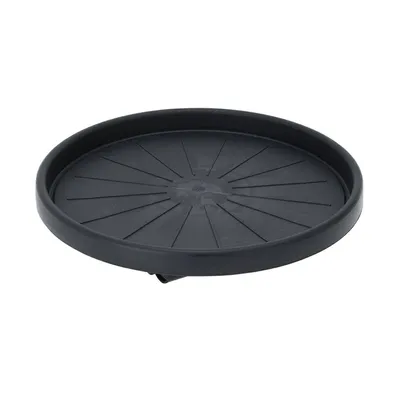 Obrázek produktu pro Podložka na kolečkách na květináč, černá barva, Ø 35 cm