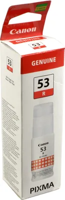 Produktbild von Canon GI-53R Rot Tintenflasche, Original, Rot, Canon, PIXMA G650 PIXMA G550, 60 ml, Tintenstrahl