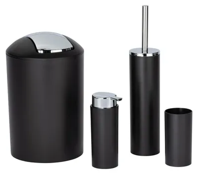 Produktbild von WENKO 4-teiliges Bad Accessoire Set 'Calvo'