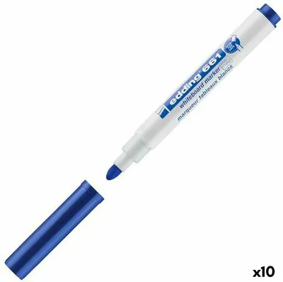 Image de Marqueur ardoise Edding 661 bleu (10 pièces)