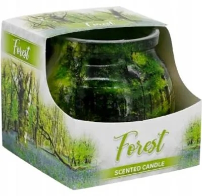 Obrázok produktu pre Admit FOREST Vonná sviečka v skle drevná