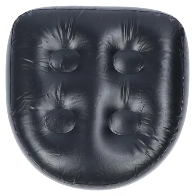 Image de Coussin gonflable pour bain à remous, dossier de baignoire hydrofuge
pour baignoires, spas et piscines, noir