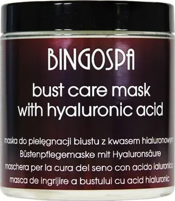 Produktbild von Bingospa Brustpflegemaske mit Hyaluronsäure.