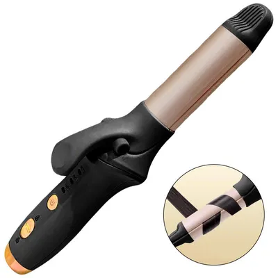 Produktbild von Mini-Akku-Lockenstab, 25 mm Haarglätter mit 3 einstellbaren Temperaturstufen, per USB aufladbar, tragbarer Reise-Lockenstab für Haarstyling