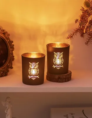 Obrázok produktu pre Sada dvoch elegantných sklenených svietnikov