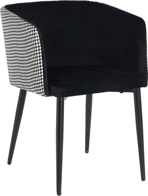 Produktbild von Stuhl Destin gepolstert mit Armlehnen, halbhohe Lehne, Grau, 58x73x56 cm, Sitzhöhe 46 cm