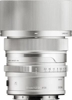 Produktbild von SIGMA 50mm f/2 DG Contemporary Objektiv in Silber, kompatibel mit dem L-Mount