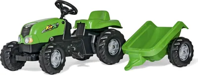 Immagine prodotto di Rolly Toys Trettraktor mit Anhänger, ab 2,5 Jahre, Schlepper, Anhängerkupplung