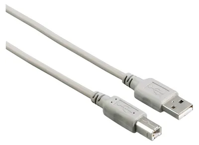 Produktbild von Hama 00029100 USB Datentransferkabel - 3 m - 1 x Typ A Stecker USB - 1 x Typ B Stecker USB - Grau